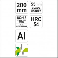 YT-8791 YATO Foarfeca pentru pomi 200 x 55 mm..